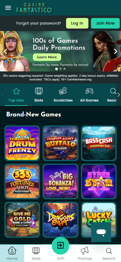 Casino Fantastico Mobile screenshot